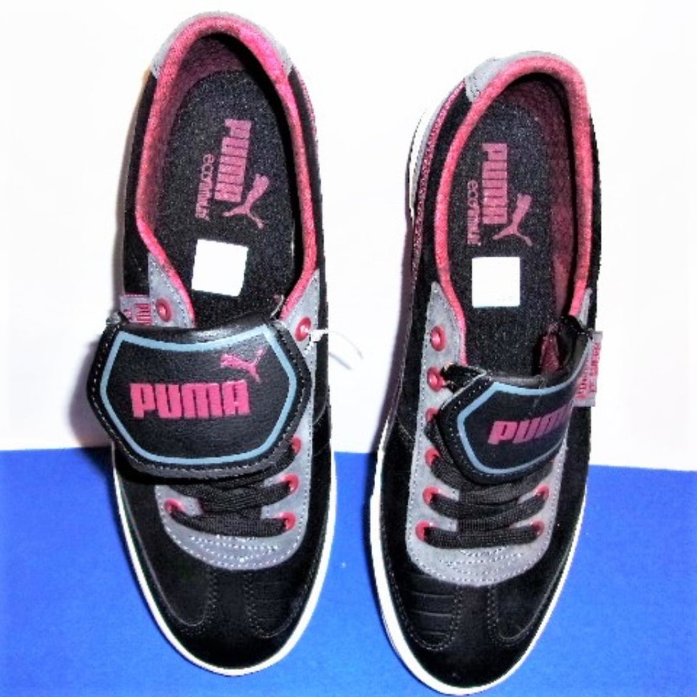NWT Men Shoes Puma Athletic Skater 9.5 RETRO Black Red NOT PINK